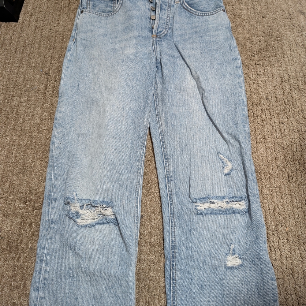 Denim Forum Light Blue Boyfriend Jeans